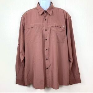 Wrangler Men’s Shirt Buttons Down Red Sz 2XL